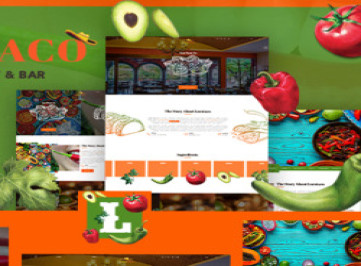 locotaco | Шаблон сайта мексиканского ресторана и бара  