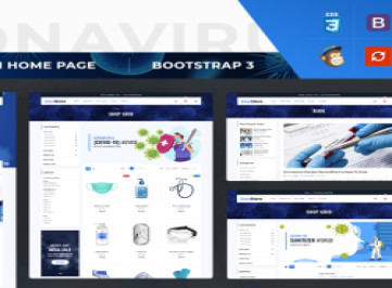 CoviStore - шаблон  электронной коммерции медицинского магазина  