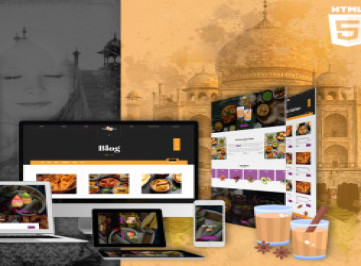 Фаттай |  шаблон  ресторана Индии и Даба  