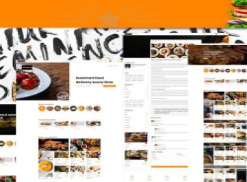 Списки ресторанов и доставка еды  | Шаблон сайта FoodMart  