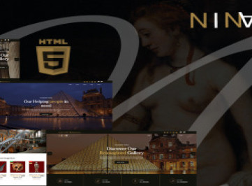 Нина |  шаблон  художественной галереи, музея и выставки  