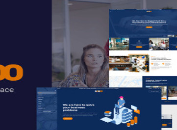 Baboo -  шаблон  для коворкинг-офиса  