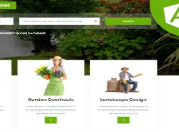 Гардения | Угловой шаблон сайта "Садоводство и плантации"  