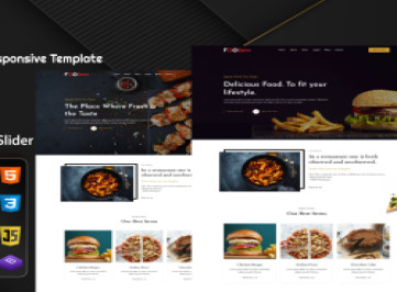 FoodBar Restaurant -  HTML-шаблон для  4  