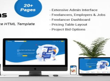 HTML-шаблон для фрилансеров и рабочего места Frilans  