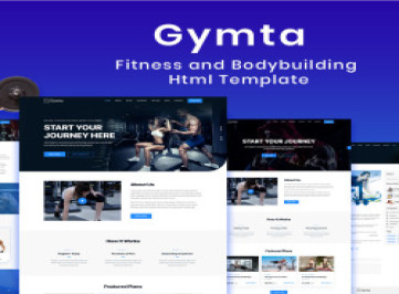 Gymta - Шаблон HTML для фитнеса и бодибилдинга  