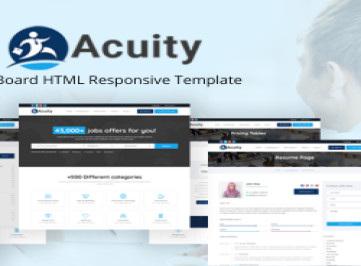 Acuity - HTML-шаблон адаптивного  для доски объявлений  