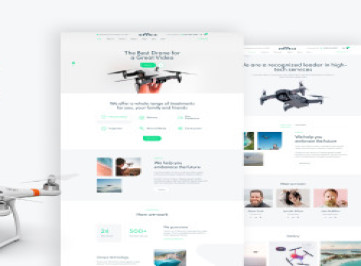 Dronix - шаблон сайта магазина дронов  