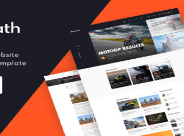 BikerPath - шаблон сайта новостей о мотоциклах  