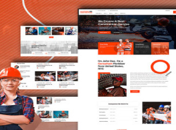 Шаблон  консалтинговой компании Fornia Construction  