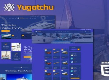Шаблон сайта услуг и морского магазина Yugatchu Luxury Yacht Club  