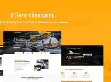 Electiman -  шаблон  службы ремонта электрооборудования  