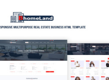 Bhomeland -  многоцелевой HTML-шаблон для бизнеса в сфере недвижимости  