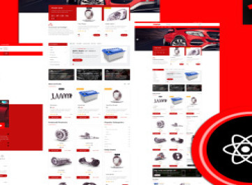 Tezzla Магазин автомобильных аксессуаров React Template