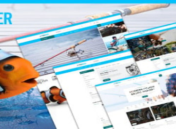 Шаблон JS Fishinizer Fishing и Marine React