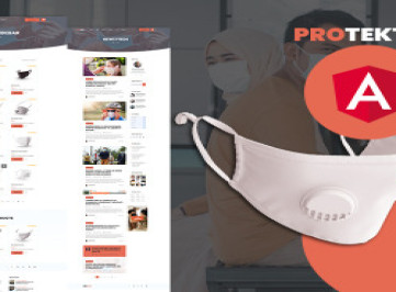 Шаблон сайта Protekt Mask shop Angular