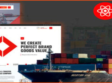 Шаблон  Delco Logistics Cargo React