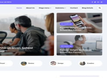 Nflicks - шаблон сайта новостей, журналов и блогов