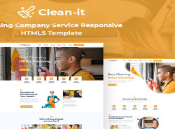 Clean-It -   шаблон услуги клининговой компании