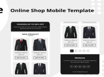 Mstore - шаблон мобильного сайта интернет-магазина