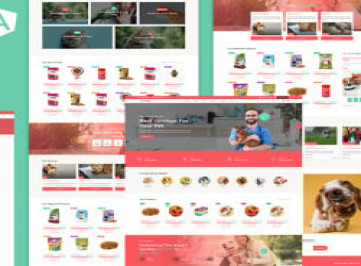 Petco | Шаблон Angular JS для приюта для домашних животных и зоомагазина