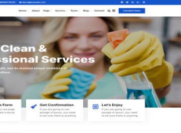 Cleanstor -  шаблон сайта клининговой компании