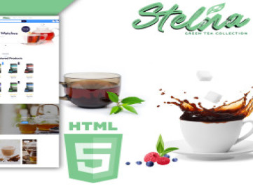 Шаблон  для чайного салона и магазина трав Stelna