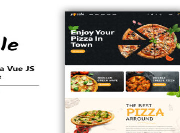 Pizzle - Шаблон Vue Js для быстрого питания и пиццы