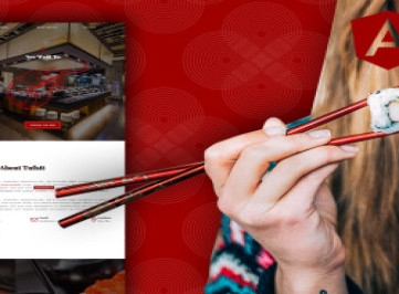 Fattsushi - Angular JS шаблон японского суши-ресторана