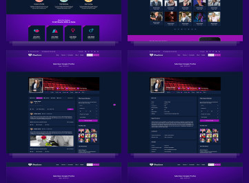 DueLove - шаблон социальной сети знакомств и сообщества