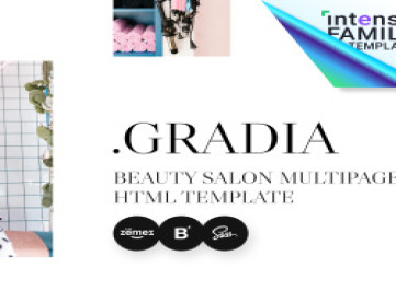  шаблон сайта салона красоты Gradia