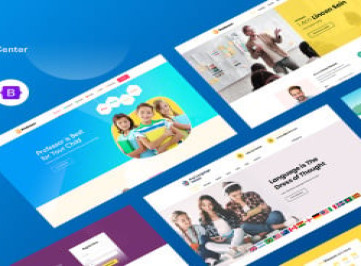 Шаблон HTML для профессионального образовательного центра LMS.