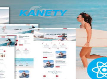 Шаблон  Kanety Multipurpose Water Sports React Js
