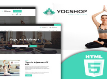  шаблон сайта Yogshop Clean Yoga Studio