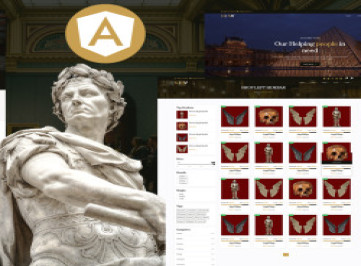 Шаблон сайта музея и галереи художников Нины Angular Js