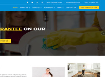 Parose -  шаблон  универсальных клининговых услуг