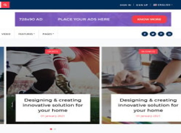 Gushira -  многостраничный HTML-шаблон для новостного журнала