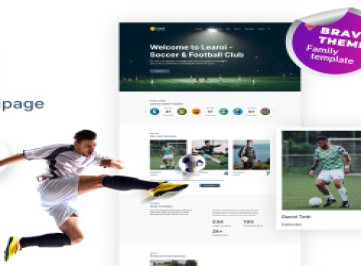 Learol -  шаблон  футбольного клуба