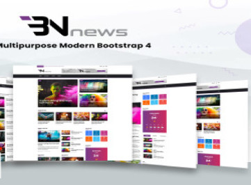 Bn News - шаблон сайта для журналов и блогов