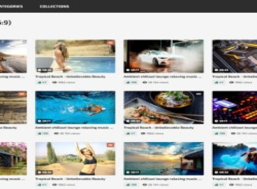 Шаблон видео-сайта 6 - 10 цветовых схем