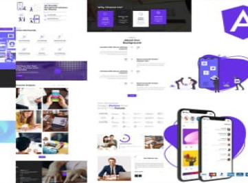 Шаблон  Angular JS для веб-приложения Applio Mobil