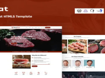 Meathat - адаптивный шаблон  о мясе