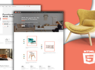  шаблон сайта магазина современной мебели Farwa