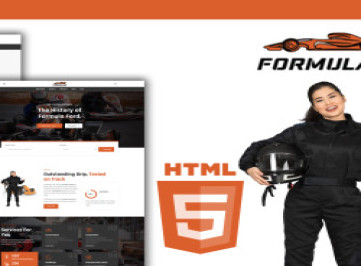  шаблон сайта "Формулы картирования и гонок"