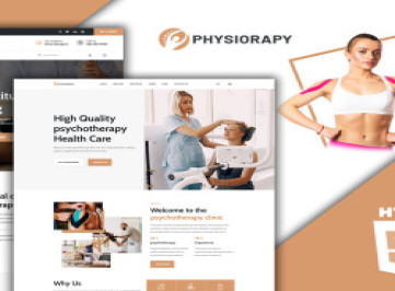 Шаблон физиотерапевтического медицинского веб-