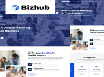 Bizhub-Business и корпоративный шаблон Html5