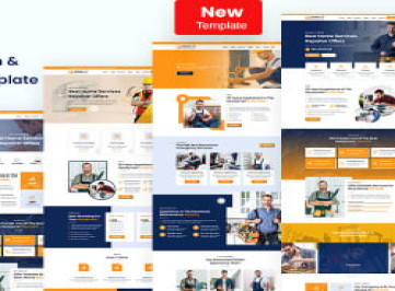  шаблон "Разнорабочий, электрик и ремонт сантехники"