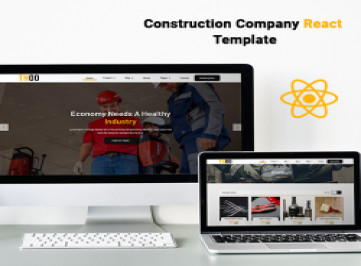 Thoo - шаблон сайта на React для строительной компании