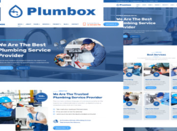 Plumbox - Шаблон  для сантехнических услуг