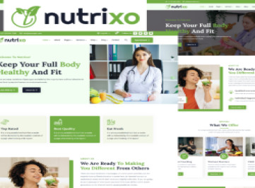 Nutrixo - Шаблон  "Питание, диета и рецепт"